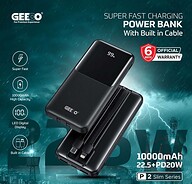 GEEOO P2 Slim 10000mAh Fast Charging Power Bank