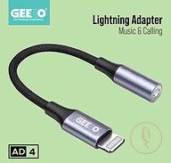 GEEOO AD4 Lightning to 3.5mm Headphone Jack Adapter