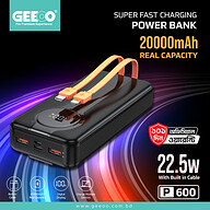 GEEOO P600 Real Capacity Super Fast Power bank