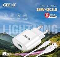 GEEOO C18 (L) FAST CHARGER SET With 3A FAST CHARGING