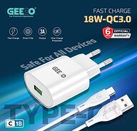 GEEOO C18 (TC) FAST CHARGER SET With 3A FAST CHARGING