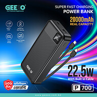 GEEOO P700 Real Capacity Super Fast Power bank