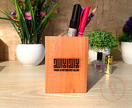 Wooden Desk Organizer (La ilaha illallah)