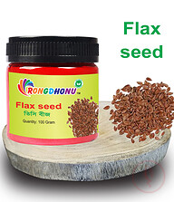 Rongdhonu Premium Flaxseed (তিশি বীজ) 100 gm
