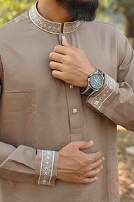 Classic Khaki Cotton Panjabi
