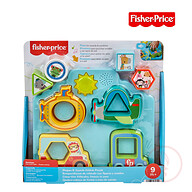 Fisher Price HRP31 Vehicle Puzzle Sorting Toy with Shapes & Sounds, Ages 9m+