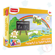 Funskool Play and Learn Animals & Their Babies Puzzle