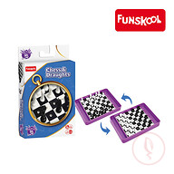 Funskool Travel Chess And Draught Board Game, Ages 7+