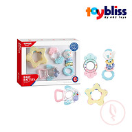 Toybliss Adorable Baby 4pcs Rattle Set (HE0126), Ages 0m+