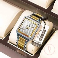 POEDAGAR 870 Luxury Elegant Men’s Watch - Golden And White