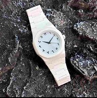 Aura Men’s Matte Analog Watch With Arabic Numerals (White Color)