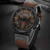 CURREN 8314 Luxury Sports Men's Watch - Coffe
