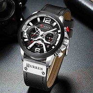 CURREN 8329 Luxury Sports Men's Watch - Black