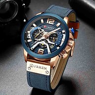 CURREN 8329 Luxury Sports Men's Watch - Blue