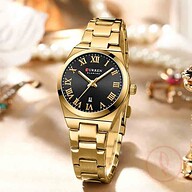 CURREN 9095 Ladies High Quality Wrist Watch For -Golden and Black