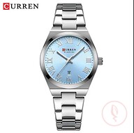 CURREN 9095 Ladies High Quality Wrist Watch For -Silver and Fest