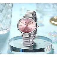 Curren 9081 Analog Stainless Steel Watch For Women - Silver and Pink