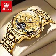 OLEVS 9910 Mechanical Wrist Watch Men - Gold