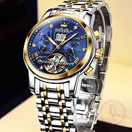 OLEVS 9910 Mechanical Wrist watch Men - Blue