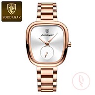 POEDAGAR 783 Luxury Elegant Women's Watch - Rose Gold and White