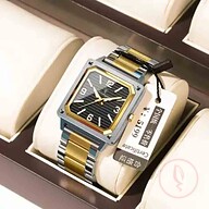 POEDAGAR 870 Luxury Elegant Men’s Watch - Golden And Black