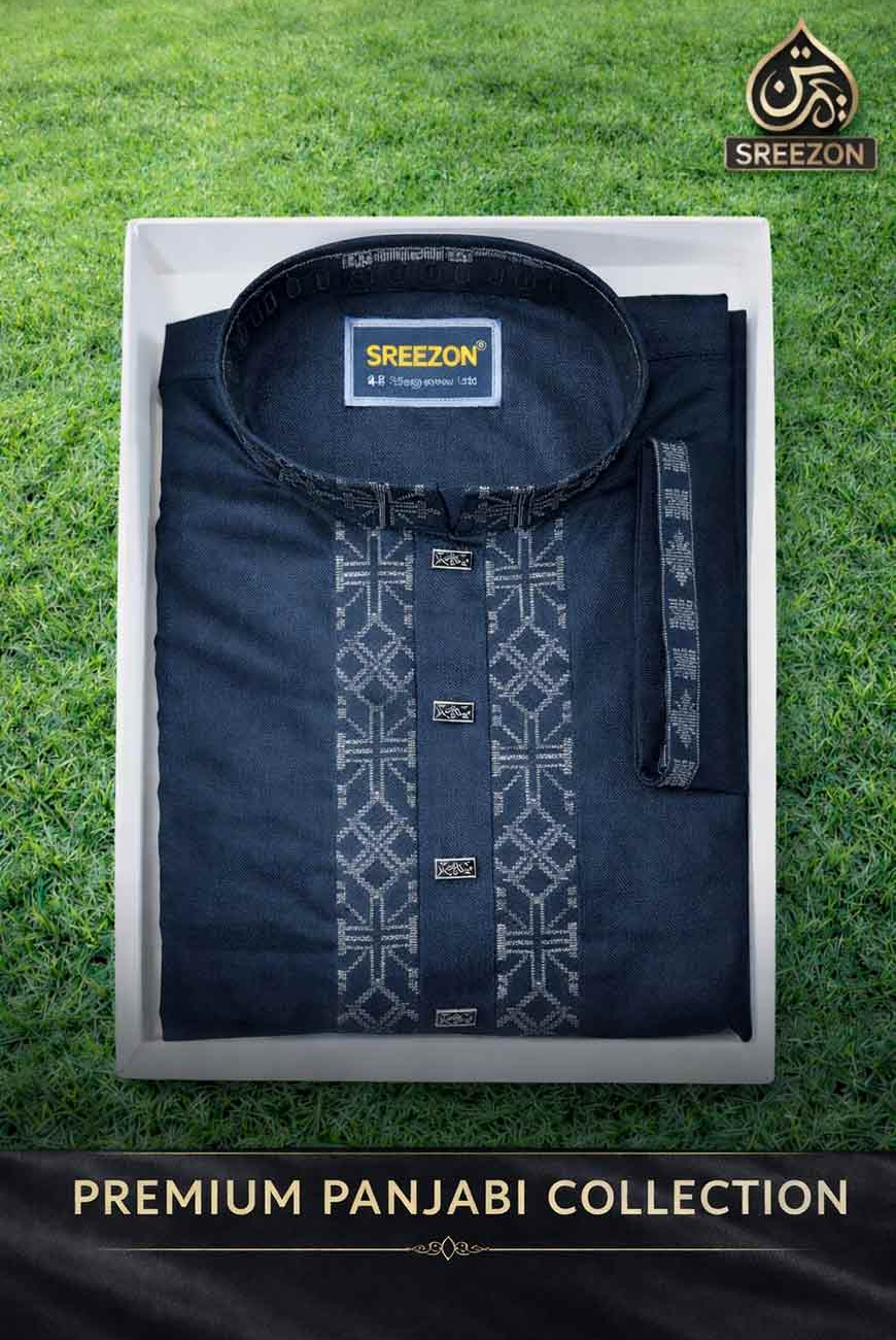 Sreezon Premium Panjabi Black