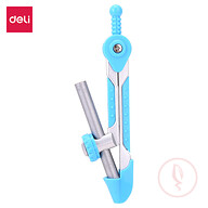 Deli E8615 Compass with Pencil (BLUE Colors) – Geometry Drawing Tool for School & Study