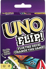 UNO Flip Card Game with Cards Printed on Both Sides