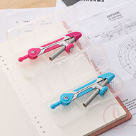 Deli E8615 Compass with Pencil (Assorted Colors) – Geometry Drawing Tool for School & Study Use