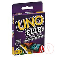 UNO Flip Card Game with Cards Printed on Both Sides