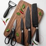 Zepter Kitchen Knife Set Premium Stainless Steel 6Pcs For Professional And Home Cooking