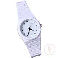 Arabic Watch Men's Quartz Watch White PC Plastic