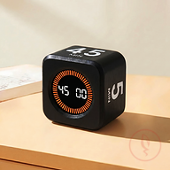 Black Productivity Cube Timer – Boost Focus & Deep Work