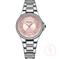 CURREN 9091 Stainless Steel Elegant Design Women Quartz Watch 