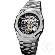 FORSINING Men Hollow Flywheel Automatic Mechanical Watch