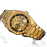 FORSINING Men Hollow Flywheel Automatic Mechanical Watch
