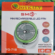 Joykaly SMD Mini Rechargeable LED Fan - (YG-718)