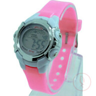 Kids Digital Wrist Watch Boys Girls Alarm Date Stopwatch Timing Chrono Dfyj W02- PInk
