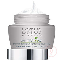 LOTUS HERBALS WHITEGLOW Skin Whitening and Brightening Nourishing Night Crème 40g