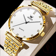 Olevs Men's Watches Simple Fashion Original Quartz Watch for Man Waterproof Stainless Steel Daily Wear Modest Luxury 5596 New