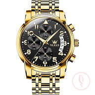 OLEVS 2879 Chronograph Stainless Steel Fashion Business Men Watch