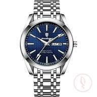 Poedagar 962 Stainless Steel Date Week Men's Quartz Watch