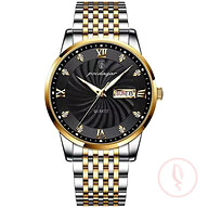 Poedagar Luxurious Stainless Steel Enlightened Mens Sports Quartz Watch