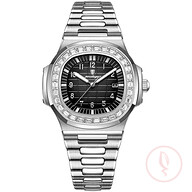 POEDAGAR Luxury Square Men's Wristwatch
