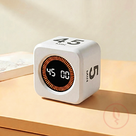 White Pomodoro Timer for Study – LCD Display