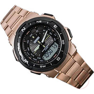 SKMEI Stainless Steel Waterproof Wrist Watch - 1370-Rose Gold