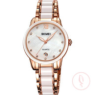 Skmei 2175 Women Ceramic Alloy Luxury Fashion Waterproof Watch