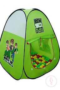 Ben 10 Tent House With 50 Ball - Green