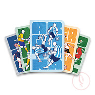Argentina, Brazil, Portugal, Germany, France Football Series Notebook 5-Pack**