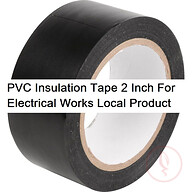 PVC Tape 2 Inch BLACK Bangladeshi Electrical PVC Insulating Tape Width 2 Inch 50mm 5M Length PVC Insulation Tape For Insulating Reinforcing Cables